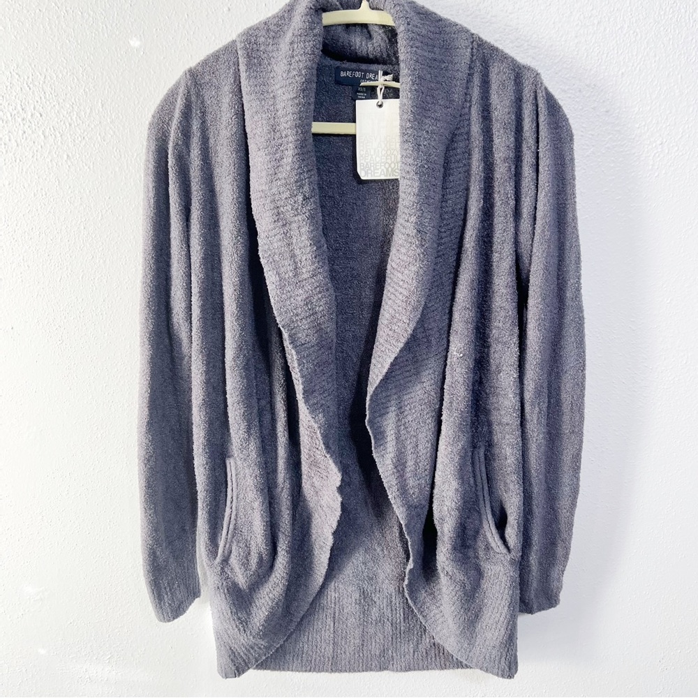 Barefoot Dreams Gray Cardigan Sweater